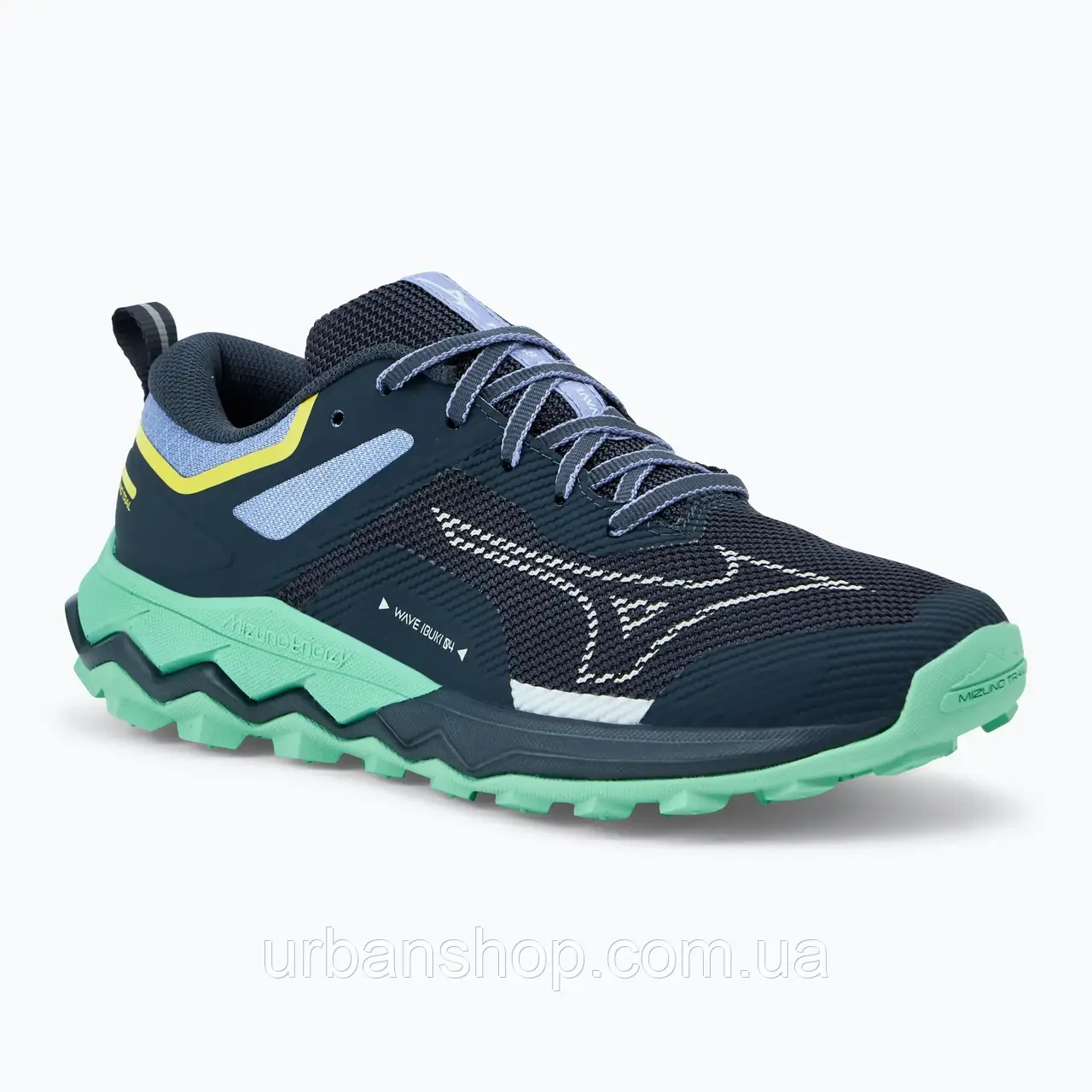 Urbanshop com ua Кросівки для бігу жіночі Mizuno Ibuki 4 india ink/nimbus cloud/dusty jade green РОЗМІРИ