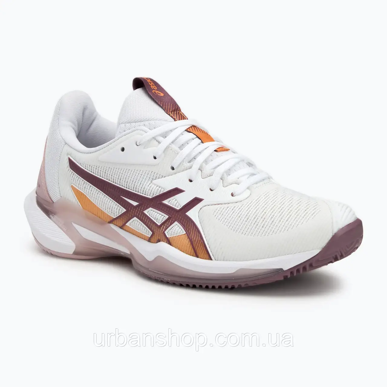 Urbanshop com ua Кросівки для тенісу жіночі ASICS Solution Speed FF 3 Clay white/dusty mauve РОЗМІРИ ЗАПИТУЙТЕ