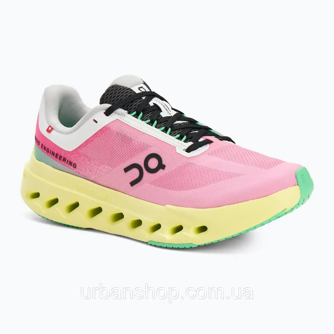 Urbanshop com ua Кросівки для бігу жіночі On Running Cloudsurfer Next pink/limelight РОЗМІРИ ЗАПИТУЙТЕ
