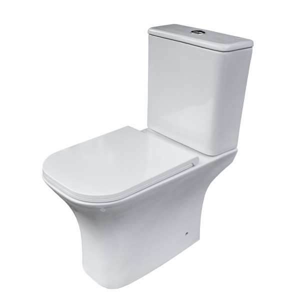 Унітаз підлоговий Insana Henk rim білий керамічний безободковий