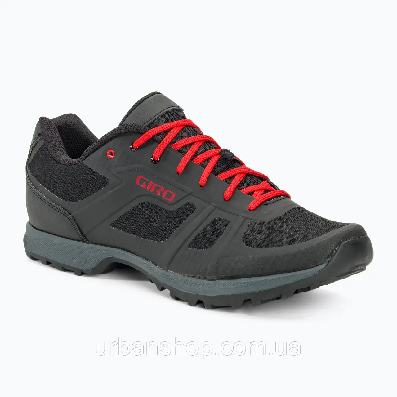 Urbanshop com ua Кросівки велосипедні МТВ чоловічі Giro Gauge black/bright red РОЗМІРИ ЗАПИТУЙТЕ