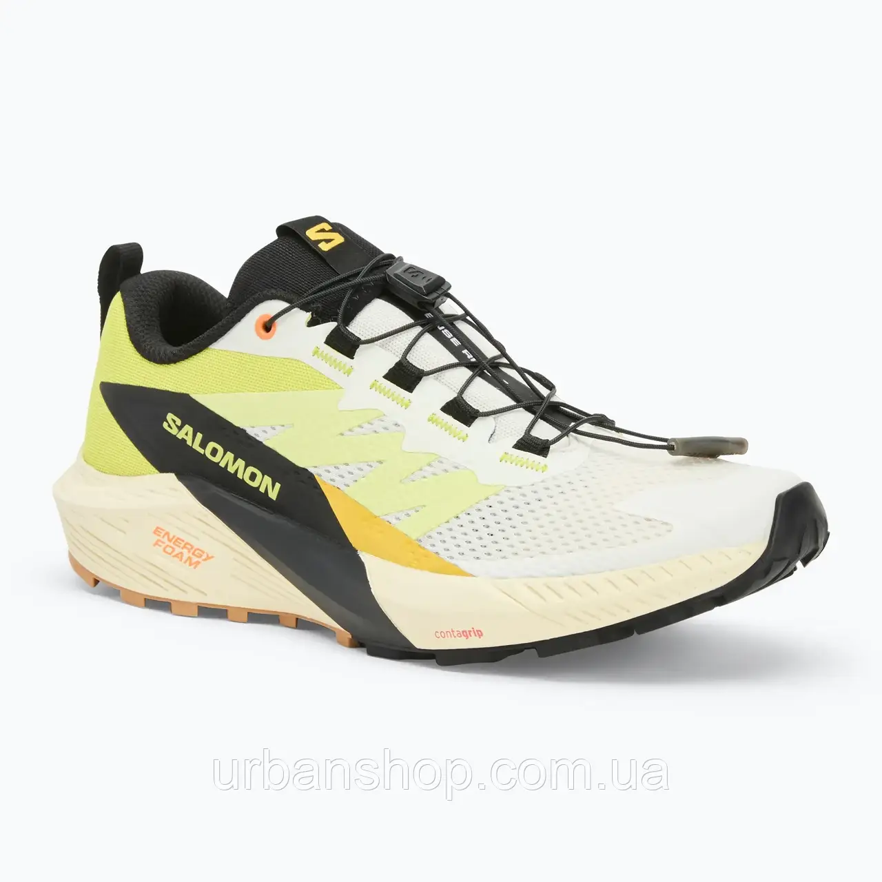 Urbanshop com ua Кросівки для бігу жіночі Salomon Sense Ride 5 vanila ice/sulphur spring/black РОЗМІРИ