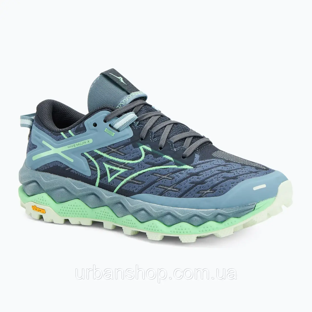 Urbanshop com ua Кросівки для бігу жіночі Mizuno Wave Mujin 10 violet indigo/neo mint/citadel РОЗМІРИ