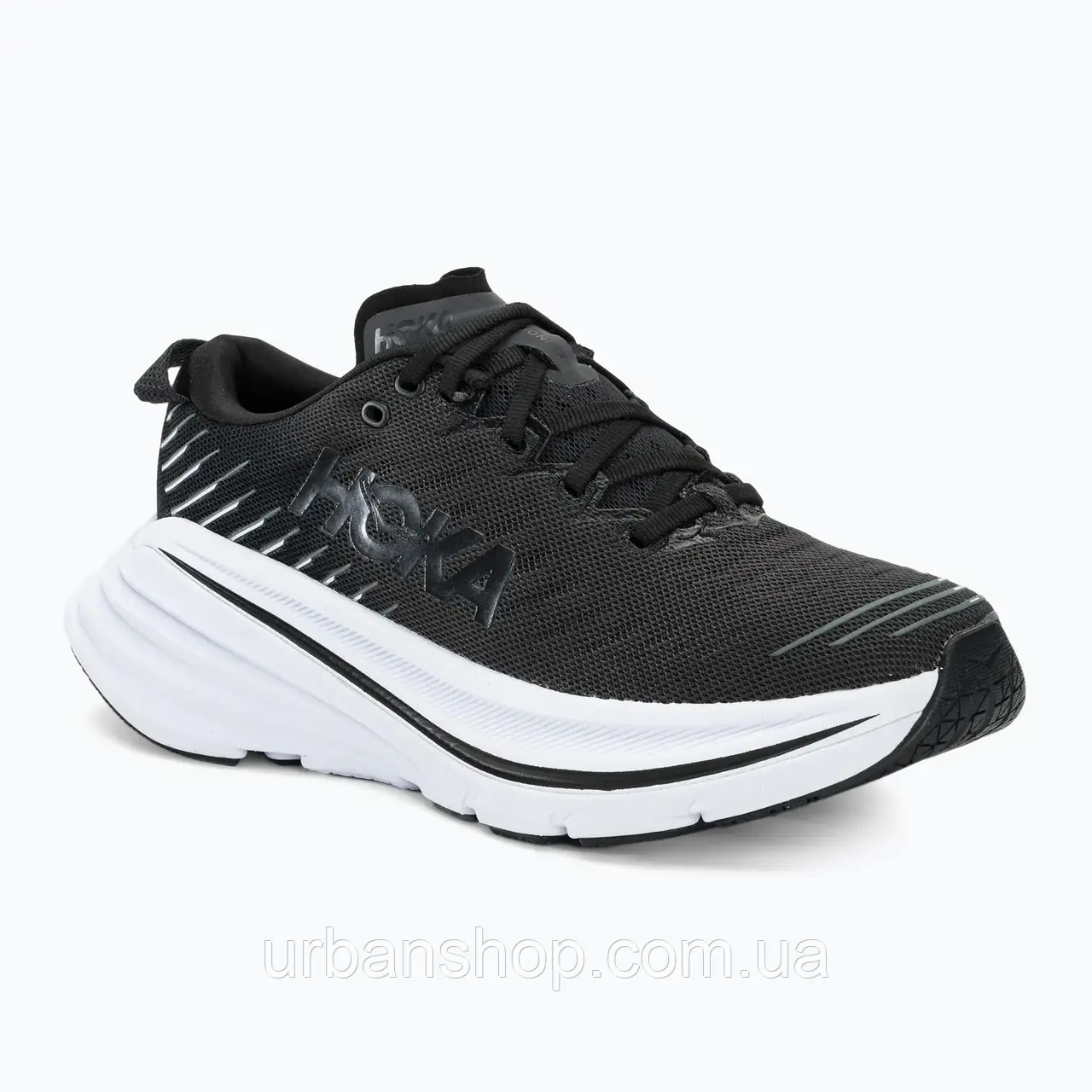 Urbanshop com ua Черевики для бігу жіночі HOKA Bondi X black/white РОЗМІРИ ЗАПИТУЙТЕ