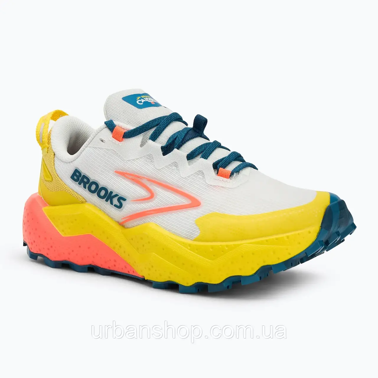 Urbanshop com ua Кросівки для бігу жіночі Brooks Caldera 8 bit of blue/quince/flame РОЗМІРИ ЗАПИТУЙТЕ