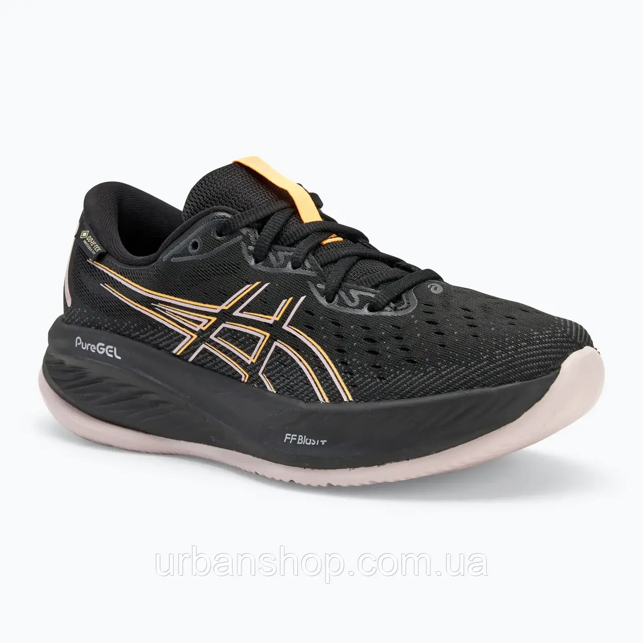 Urbanshop com ua Кросівки для бігу жіночі ASICS Gel-Cumulus 26 GTX black/stadium orange РОЗМІРИ ЗАПИТУЙТЕ