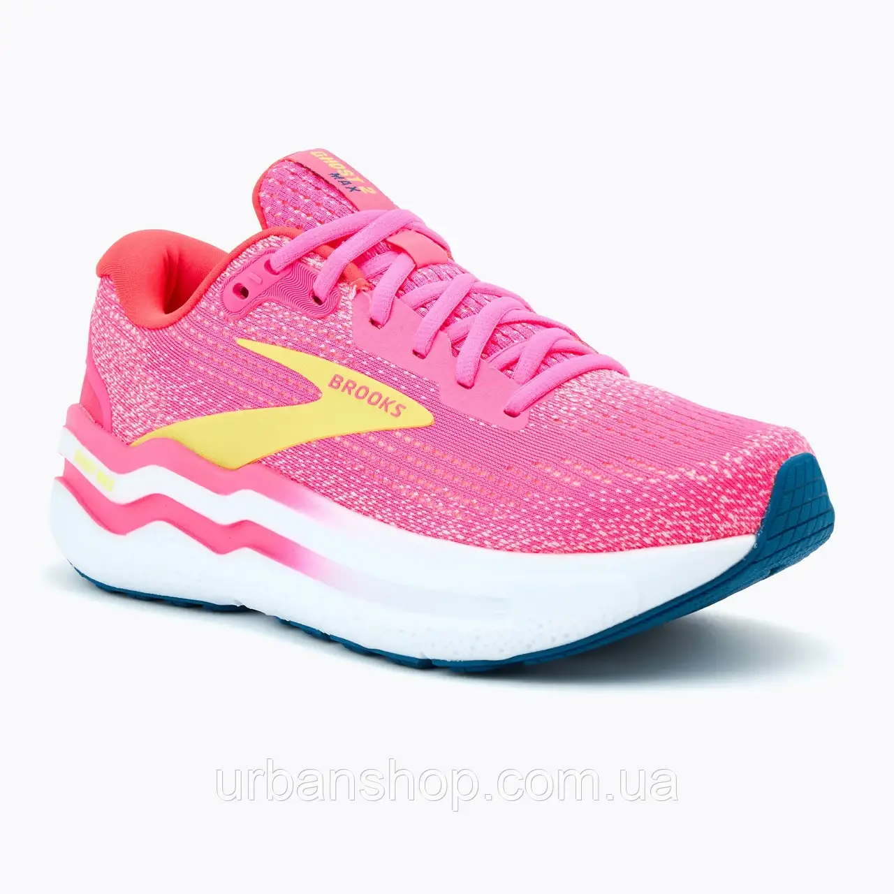 Urbanshop com ua Кросівки для бігу жіночі Brooks Ghost Max 2 pink/lemonade tonic/pink РОЗМІРИ ЗАПИТУЙТЕ