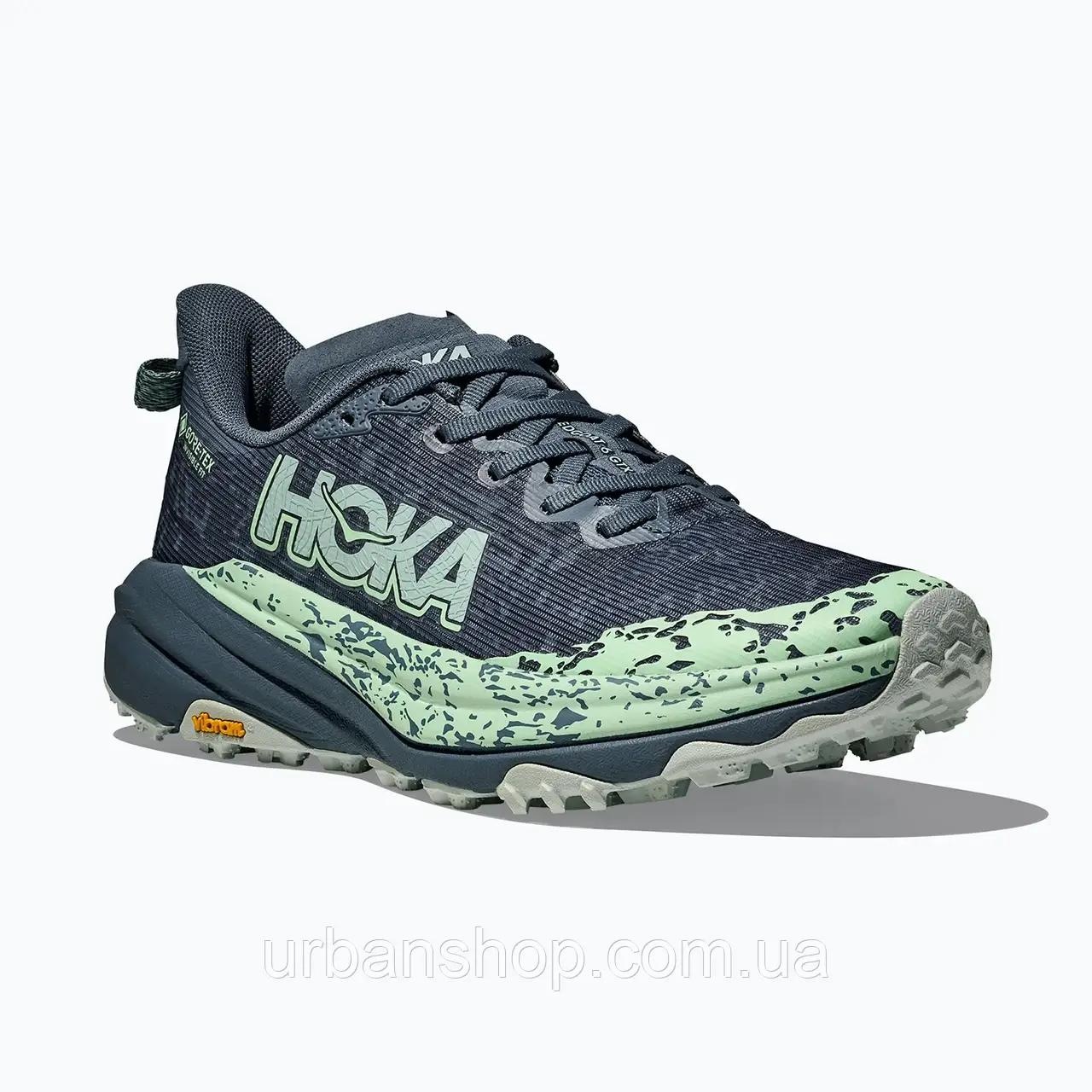 Urbanshop com ua Жіночі бігові кросівки HOKA Speedgoat 6 GTX грозова хмара / м'ятний флюорит РОЗМІРИ ЗАПИТУЙТЕ