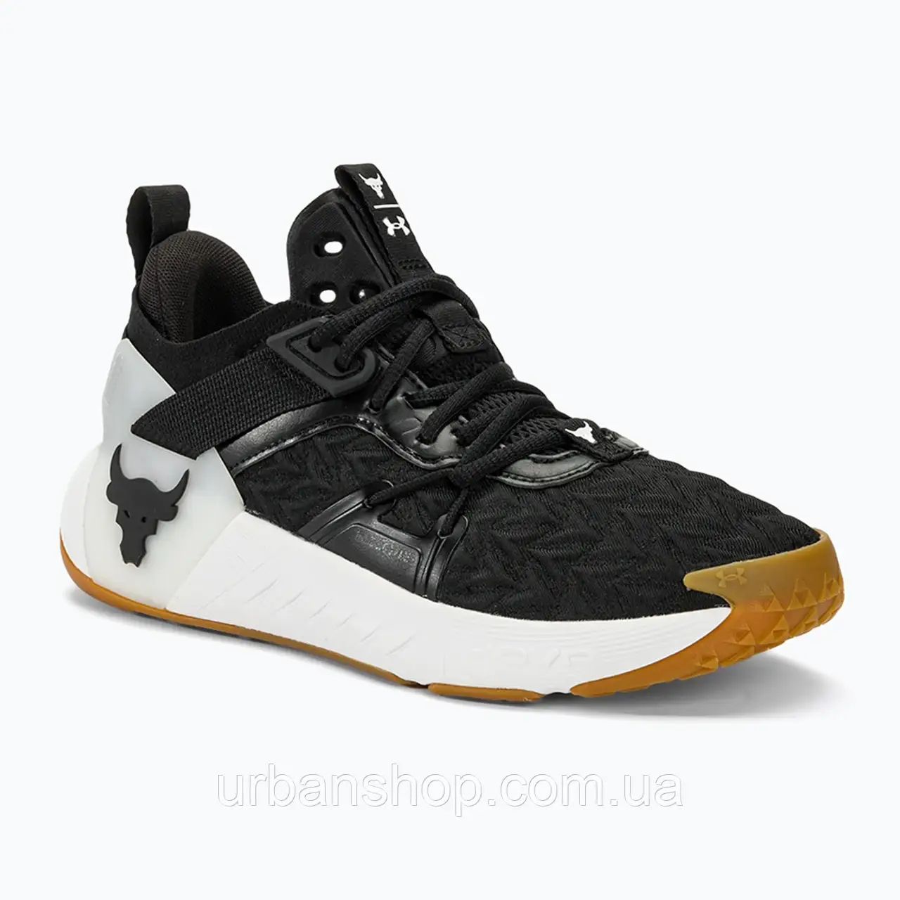 Urbanshop com ua Черевики для тренувань жіночі Under Armour Project Rock 6 black/white/black РОЗМІРИ ЗАПИТУЙТЕ