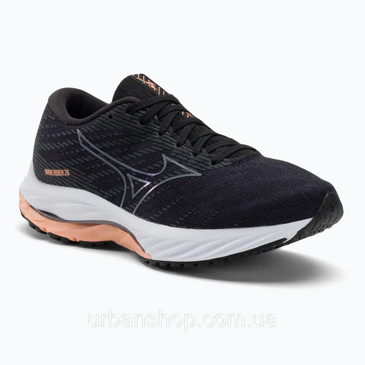 Urbanshop com ua Жіночі бігові кросівки Mizuno Wave Rider 26 odyssey grey/quicksilver/salmon РОЗМІРИ ЗАПИТУЙТЕ