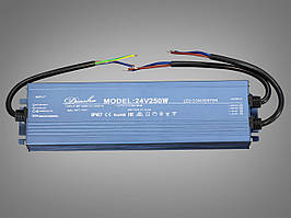 Блок живлення 24В, для підключення LED стрічки, 250Вт, 10.4А NP-24V-250W-IP67