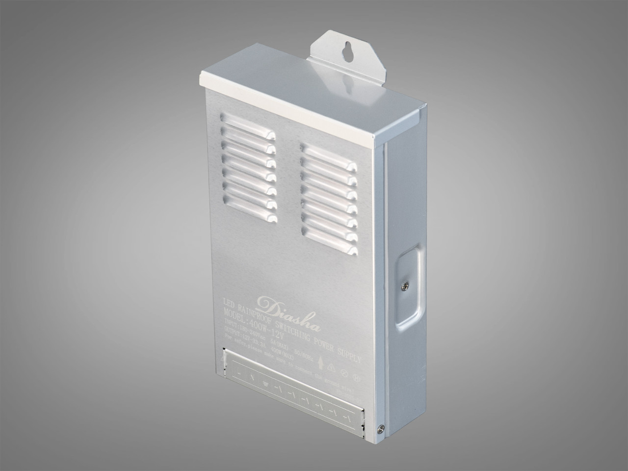 Блок живлення 12В, із захистом від дощу, 400Вт, 33.3А NPB-12V-400W-IP44