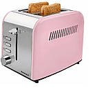 Новий німецький металевий тостер Silver Crest STC 850 D2 Pink з Німеччини з гарантією, фото 3