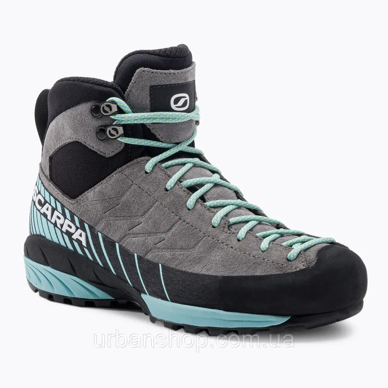 Urbanshop com ua Жіночі кросівки SCARPA Mescalito Mid GTX середньо-сірі/аква РОЗМІРИ ЗАПИТУЙТЕ