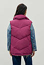 Жилет жіночий утеплений з кнопками фуксія Modna KAZKA MKRM4188-3, фото 3