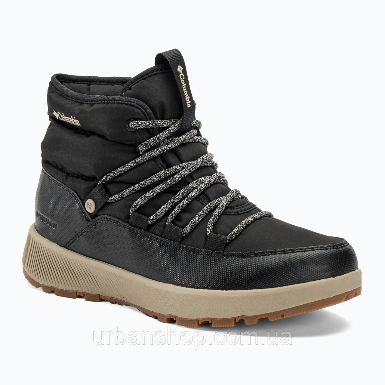 Urbanshop com ua Черевики зимові жіночі Columbia Solpeside Village Omni-Heat Mid black/silver sage РОЗМІРИ