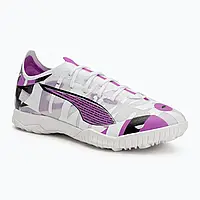 Urbanshop com ua Кросівки футбольні чоловічі PUMA Ultra 5 Match Forever TT puma white/pure magenta/feather