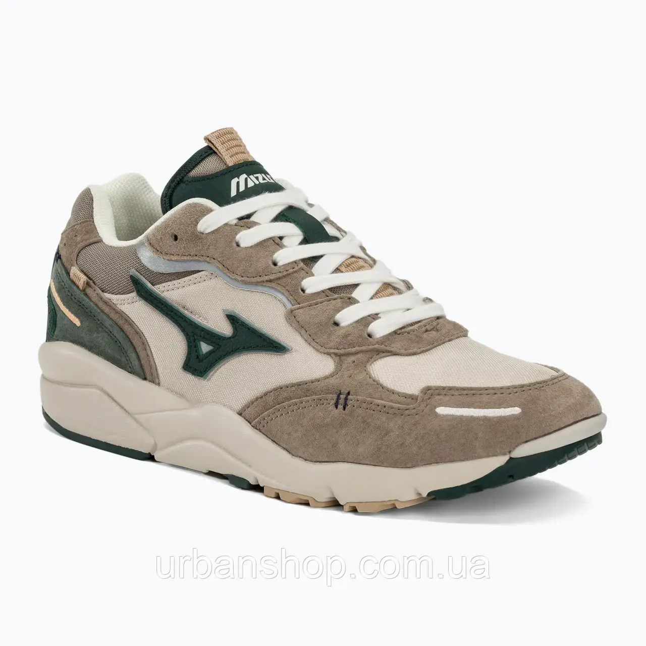 Urbanshop com ua Кросівки Mizuno Sky Medal Beta срібляста хмара/зелені фронтони/хакі РОЗМІРИ ЗАПИТУЙТЕ