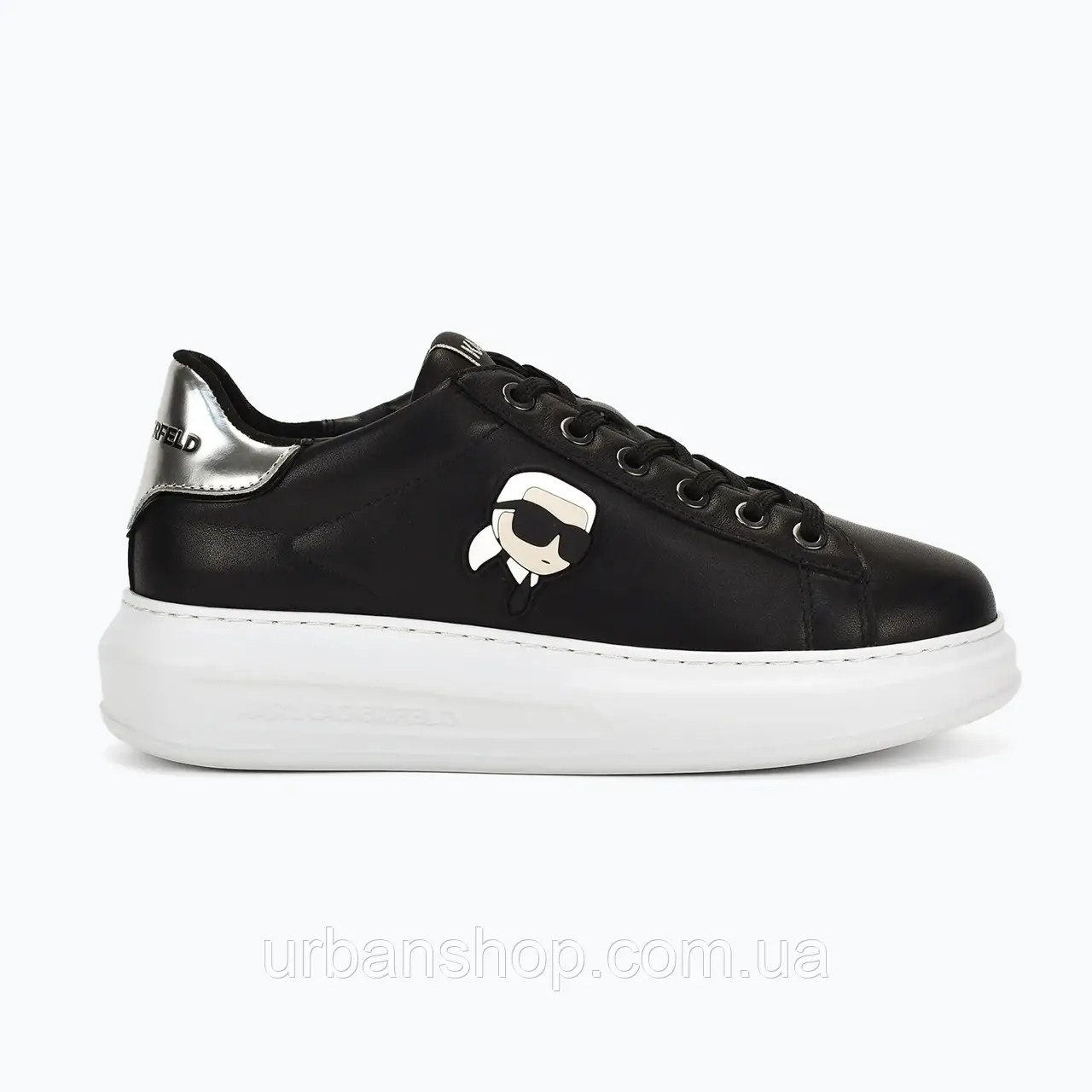 Urbanshop com ua Кросівки жіночі KARL LAGERFELD Kapri Nft Lo Lace black leather РОЗМІРИ ЗАПИТУЙТЕ