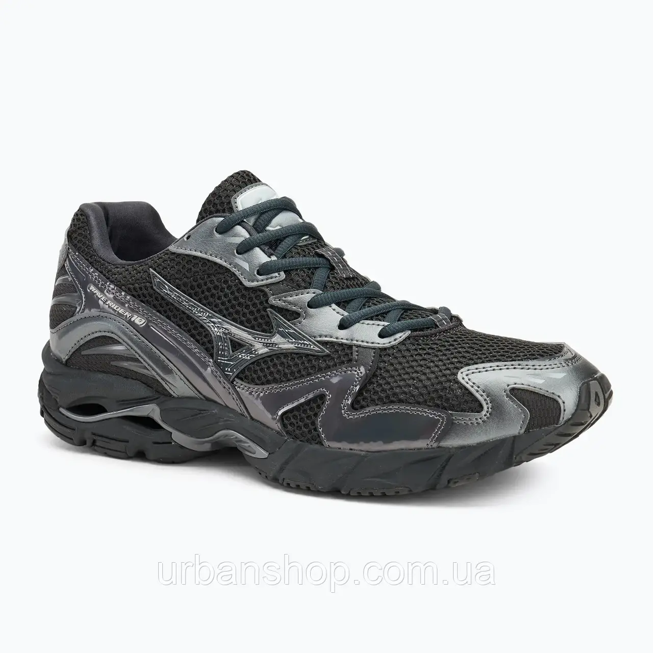 Urbanshop com ua Кросівки Mizuno Wave Rider 10 blacksand/ blacksand/ metallicgr РОЗМІРИ ЗАПИТУЙТЕ