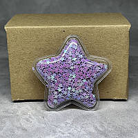 Аплікація "Зірочка-силікон", 5 см (бузькові зірки), арт 014440, 1 шт, Бузковий