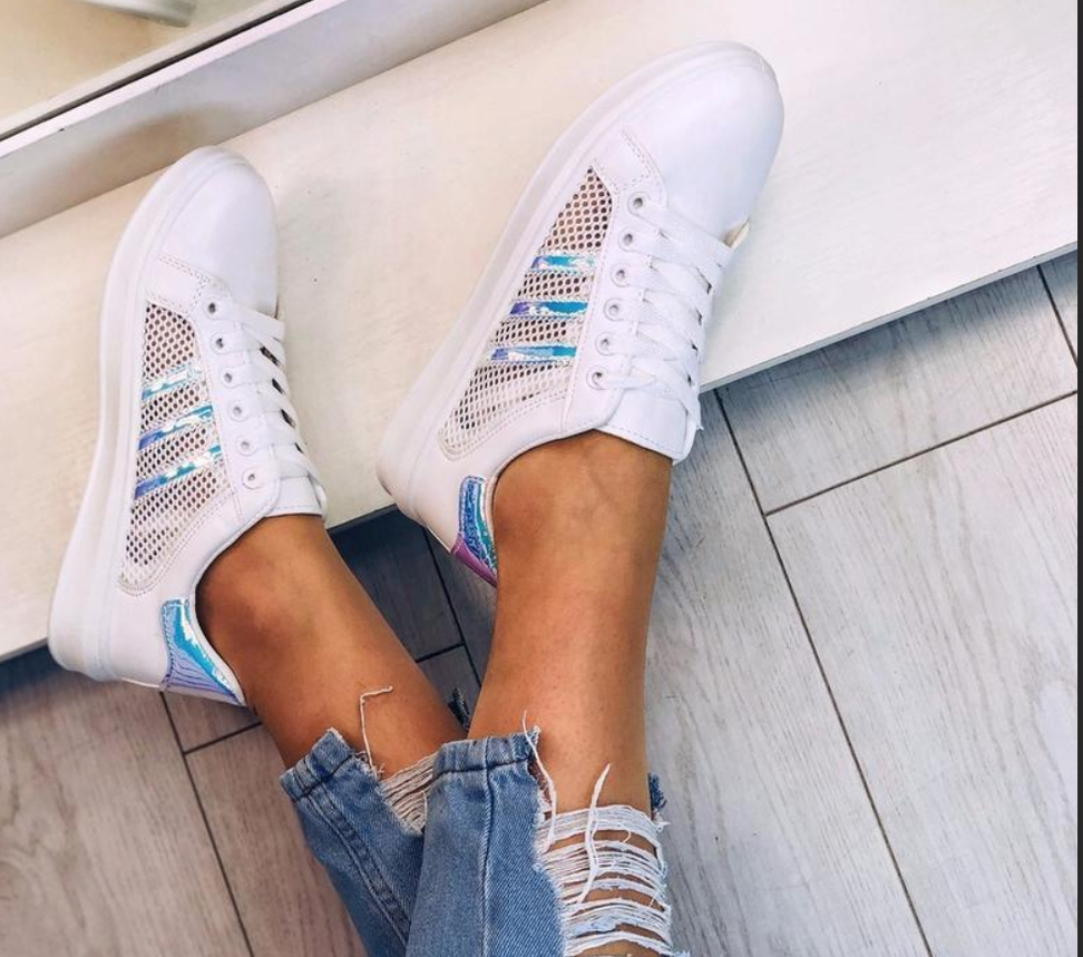 ЗНИЖКА! 38р (23.5см) Кросівки білі сітка жіночі superstar Stan smith літні кеди еко шкіряні, фото 1