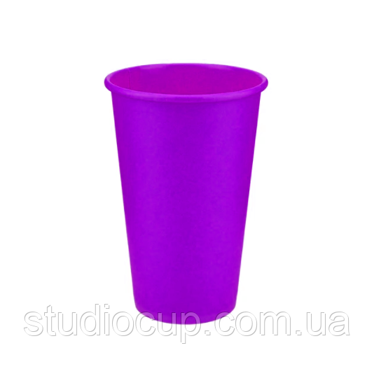 Стакан паперовий Lavanda Cup 500 мл (50 шт/уп.) кр ST90