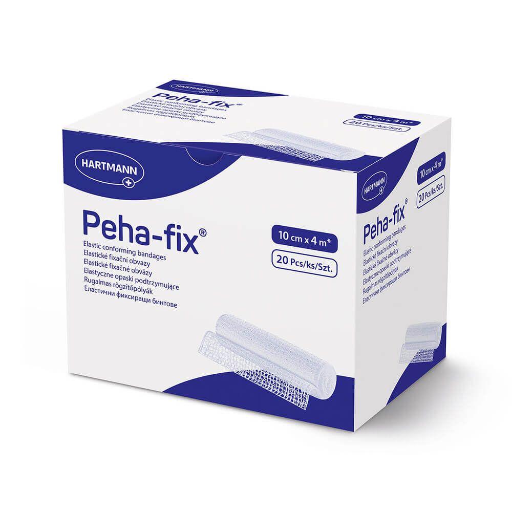 Бинт еластичний фіксуючий Peha-fix 10 см х 4 м 20 шт, без індивідуальної упаковки