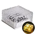 Садовий світильник куб льоду Ice cube 1 шт. на сонячній батареї теплий білий, фото 4