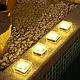 Садовий світильник куб льоду Ice cube 1 шт. на сонячній батареї теплий білий, фото 7