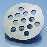 Решітка м'ясорубки Tefal HV4 HV8 HV2 NE44 NE62 NE66 NE463138 NE685838 NE448838 NE445138 NE20 груба 7,5мм нержавійка оригінал, фото 2