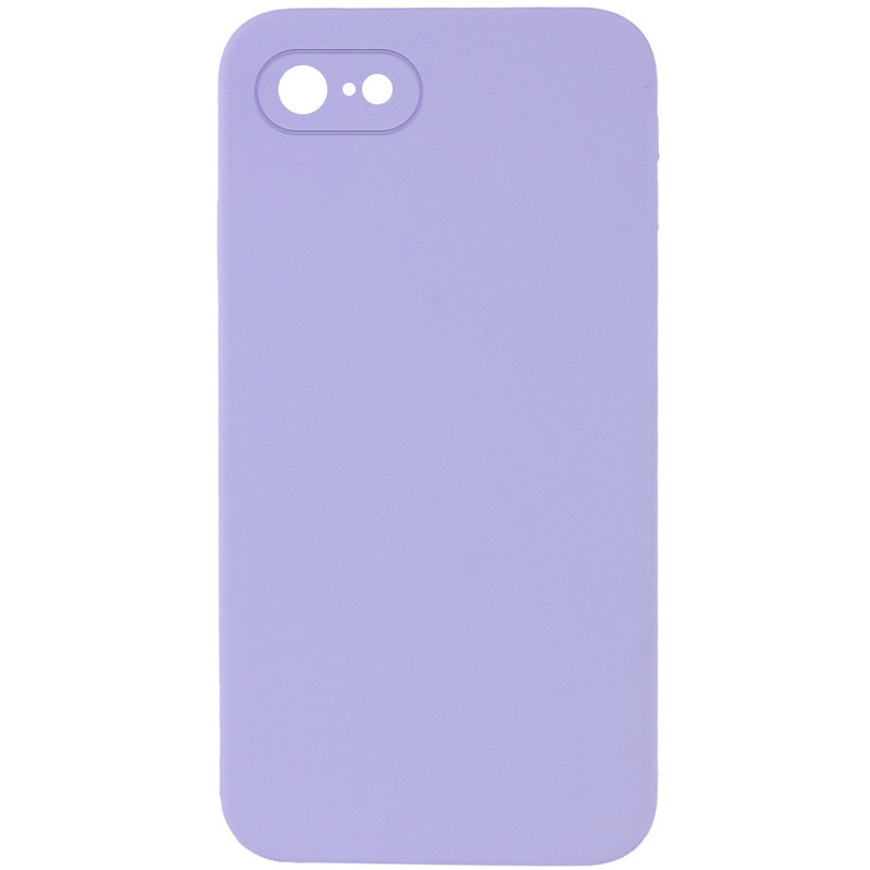 Чехол Silicone Case Square Full Camera Protective (AA) NOLOGO для Apple iPhone 6/6s (4.7") Сиреневый / Dasheen, фото 1