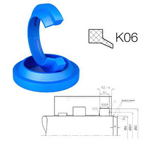 Брудознімач 15*21.6*3.5/5 K06 PU (K06-015/1 15х21.5х3.5/5 PU), фото 3