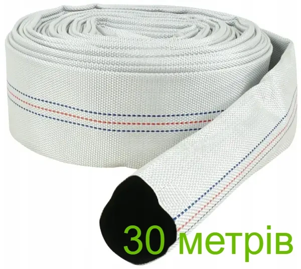 Рукав пожежний 30 метрів для фекально-дренажного насоса 2" (50 мм)