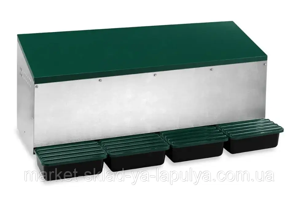 Гніздо для курей несучок з яйце збірником 4 секції, фото 1