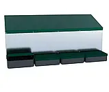 Гніздо для курей несучок з яйце збірником 4 секції, фото 2