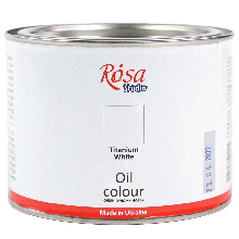 НАЯВНІСТЬ УТОЧНЮЙТЕ Фарба олійна, Білила титанові, 490мл, ROSA Studio