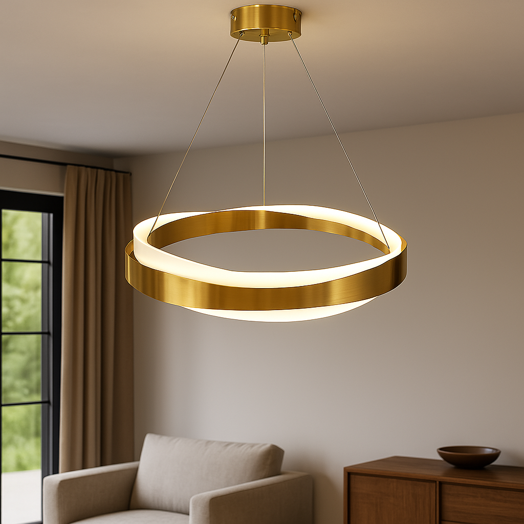 Підвісна квадратна Led-люстра у формі кільця 82042/650, фото 1