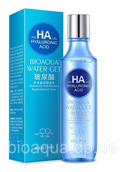 Тонер для обличчя з гіалуронової кислотою Bioaqua Water Get 150 мл