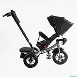 Велосипед триколісний BestTrike поворотне сидіння, складне кермо, фара музична з USB, Bluetooth, надувні колеса, пульт включення с, фото 3