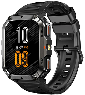 Смарт-годинник Blackview W70 Pro Black 2.01" Display 900mAh Compass LED Flashlight IP68 2025, фото 1