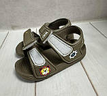 Дитячі босоніжки LuckLine для хлопчика пінка коричневі 29 19 см, фото 4