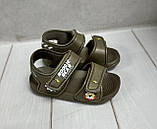 Дитячі босоніжки LuckLine для хлопчика пінка коричневі 29 19 см, фото 2