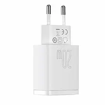 Зарядка USB Baseus Compact Quick Charger 20W White, фото 3