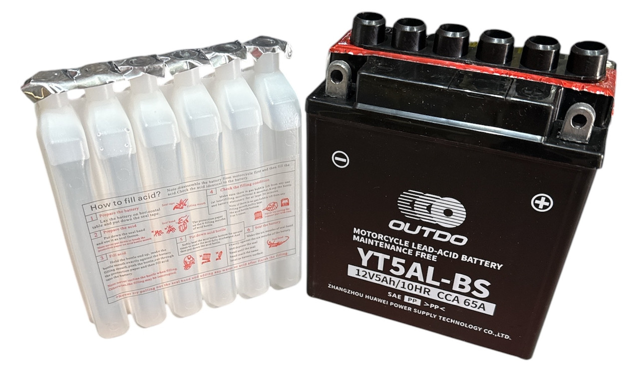 Акумулятор 12V5A OUTDO JAWA ACTIV заливний 120*125*60