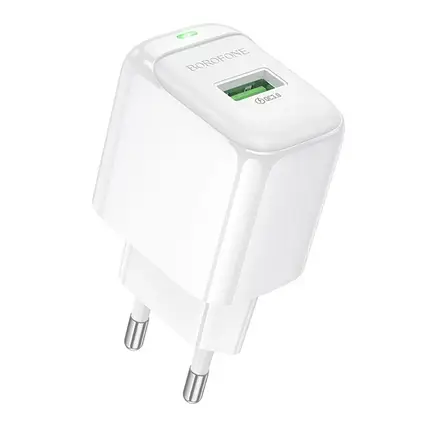 Зарядка USB Borofone BAS42A QC3.0 White, фото 1