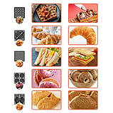 Мультимейкер 5в1 з антипригарним покриттям 650 Вт Sokany SK-08048 Червоний, фото 3