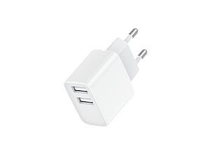 Зарядка USB Havit HV-H131P 2A White 2usb, фото 1