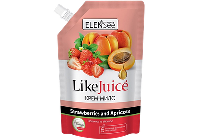 Мило рідке ElenSee Полуниця та Абрикос , 460 мл