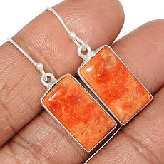 Коралл серьги